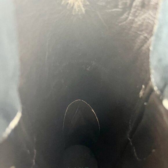 Lane RODEO HOUSTON Mens Cowboy Boots Size 12B Brown Leather Western Blunt Toe - Picture 12 of 14